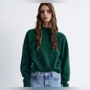 & Other Stories Deep Green Crew Neck Sweater from ASOS